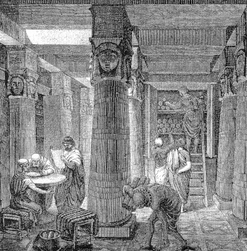 Interno biblioteca alessandria