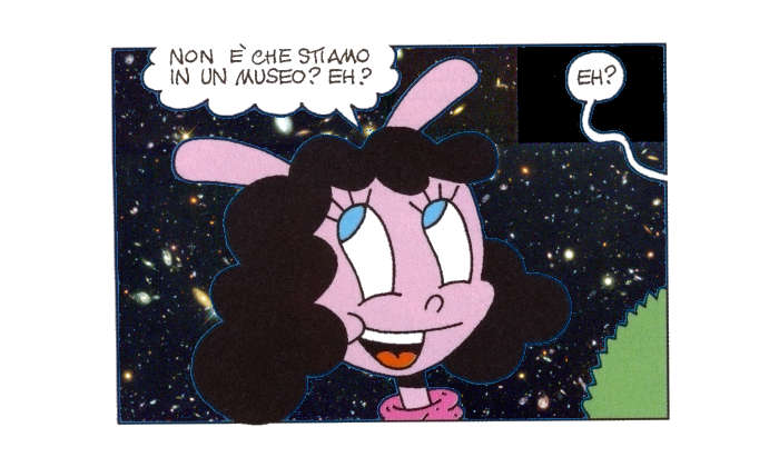 Pinky hubble opera arte evidenza