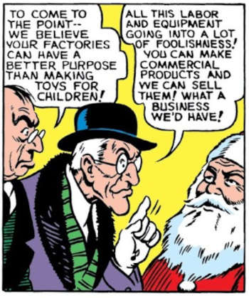 Superman christmas capitalism