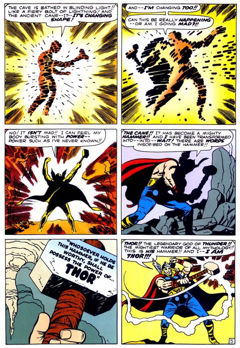 Kirby 6 panel grid Journey into Mistery