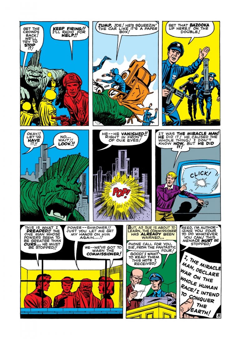 Kirby 9 panel grid Fantastic Four