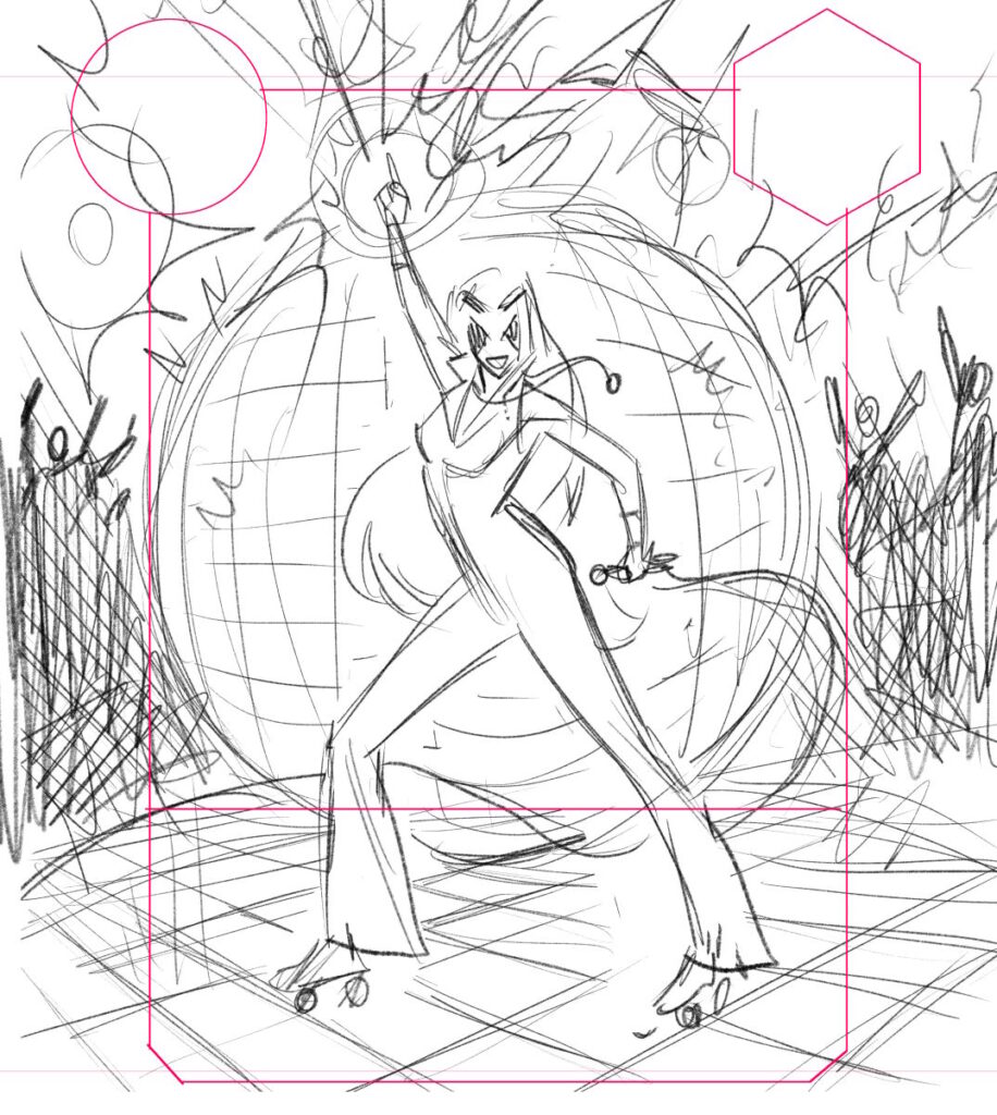 Dazzler Card Sketch