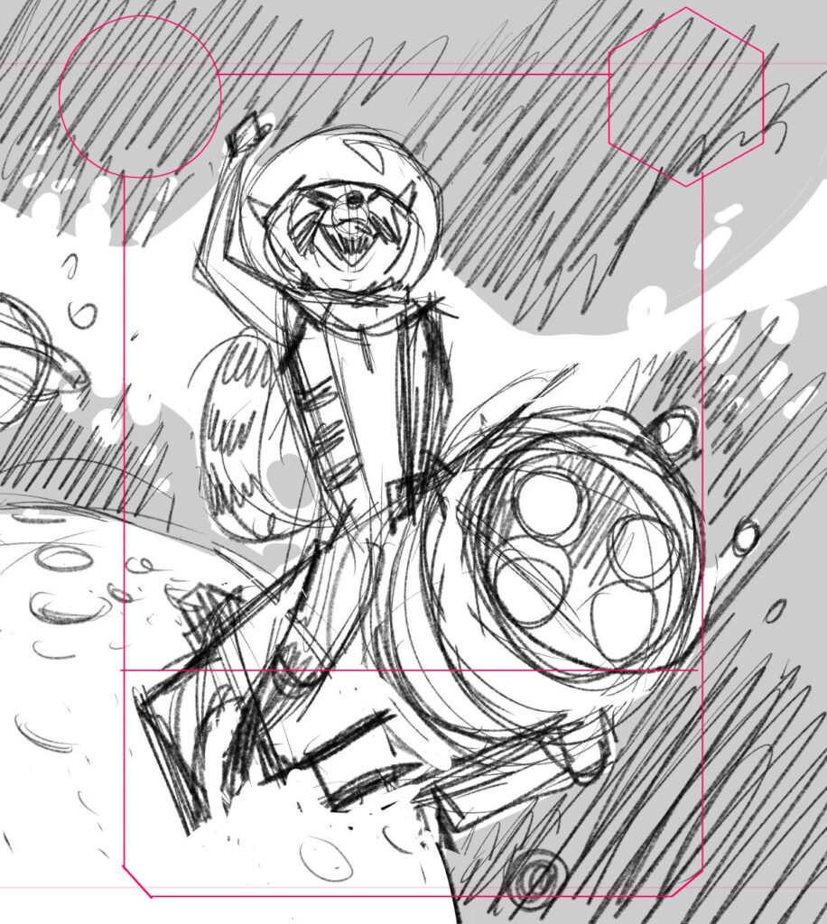 Rocket Racoon Card Sketch