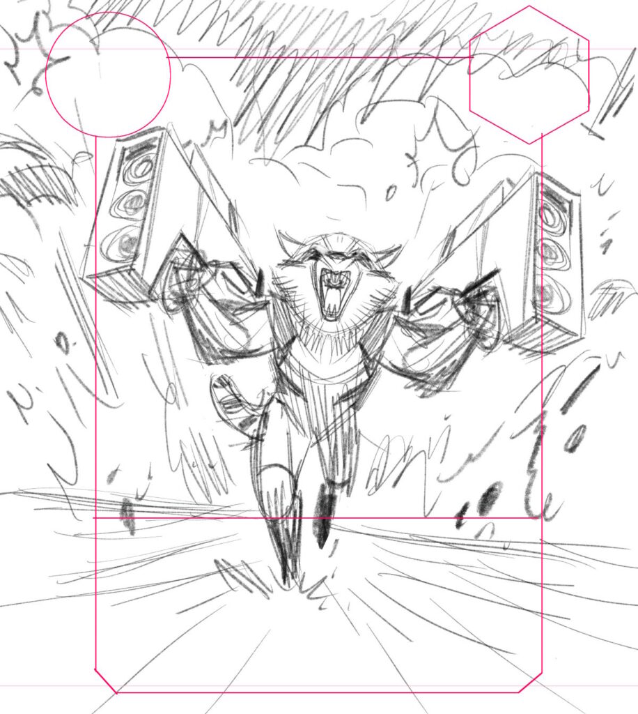 Rocket Racoon Card Sketch
