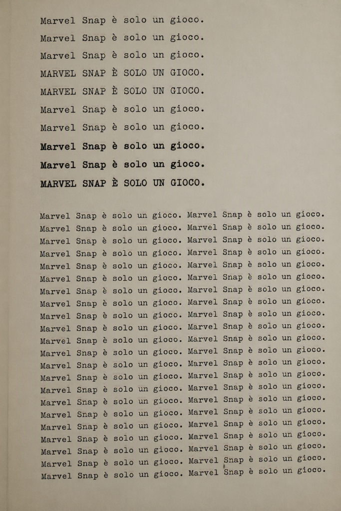 Marvel snap ossessione