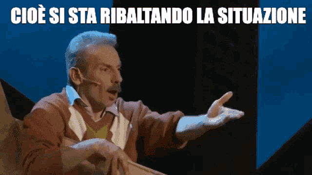 Ribaltando that is the situation is reversing