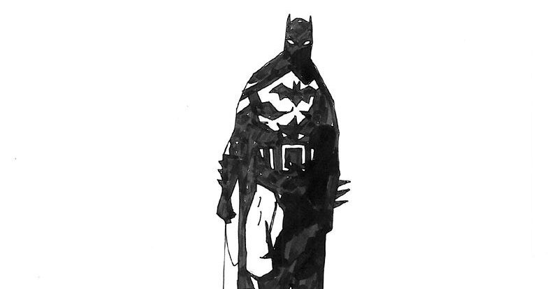 Batman blak and white