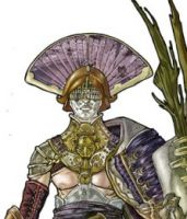 Dettaglio da studio di un personaggio