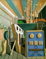 Interno metafisico con biscotti, G. De Chirico
