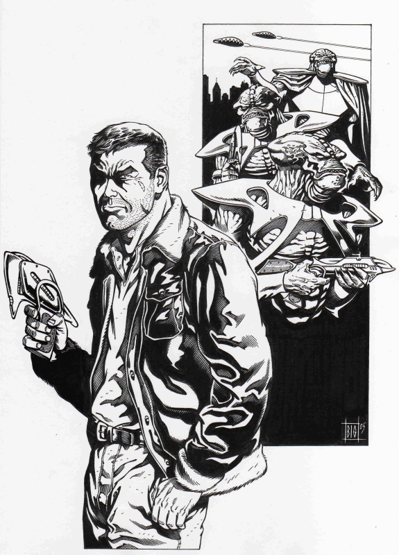 Bra Barron,illustrazione per torino comics