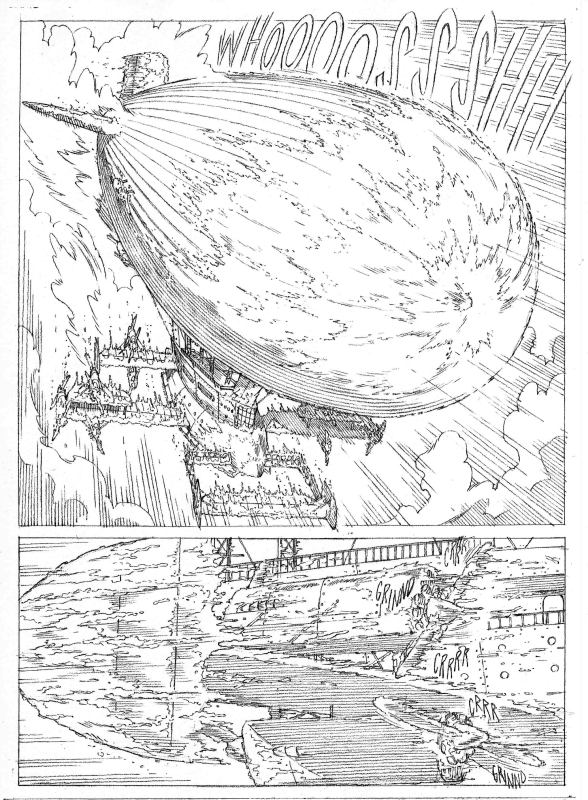Greystorm,matite della tav.6,dell'albo n.3,