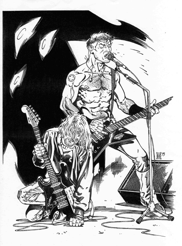 Illustrazione libera di Mister no e Kurt cobain