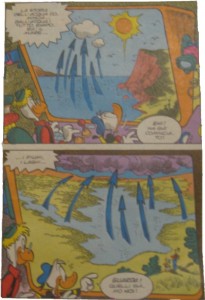 il ciclo dell'acqua, disegni di Giorgio Cavazzano