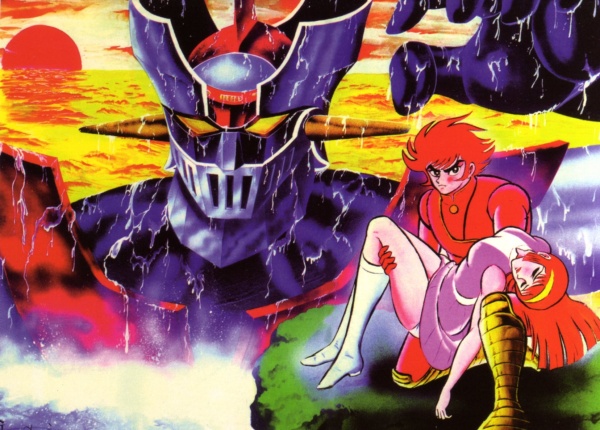 MAZINGA Z ESCE DALL'ACQUA AL TRAMONTO