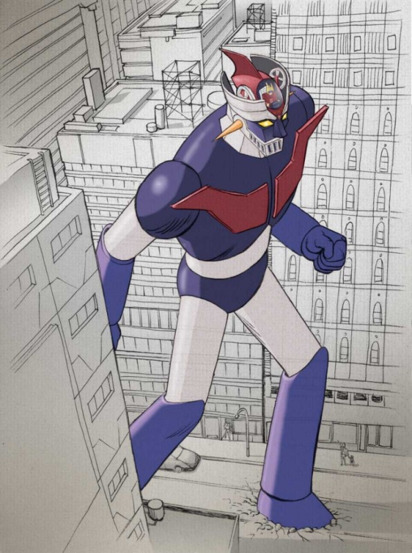 Mazinga pencil su cartoncino colori