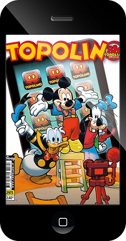Topolino su Iphone - Cover n_ 2973 in edicola il 14 novembre