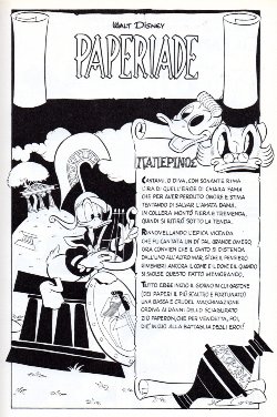 "Paperiade", una delle Grandi parodie Disney disegnate da Giovan Battista Carpi