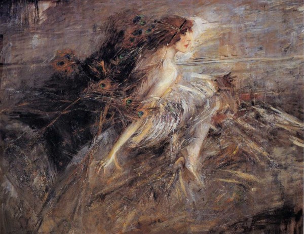 La marchesa Luisa Casati con penne di pavone (Giovanni Boldini)