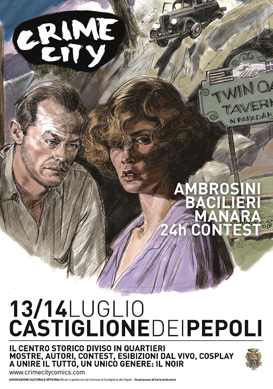 la magnifica locandina disegnata da Ambrosini