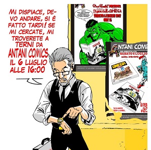 Sabato 6 luglio, Antani Comics ospita Pino Rinaldi