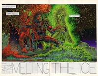 Dal quinto numero di Goddess, pp. 4-5. © dc Comics/Vertigo. Trad. it. a cura dell’autore: “Potevo sentire Mud urlare: «Guarda il mare... la balena... le luci... le stelle... Guarda tutto quanto, per amor di Dio!» E sapevo che era splendido... Ma io stavo guardando Rosie”