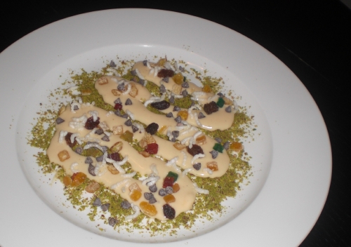crema in piatto