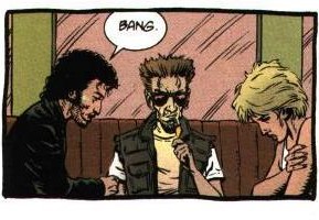 Il trio di protagonisti. Dal n. 1, p. 40. © dc Comics/Vertigo.