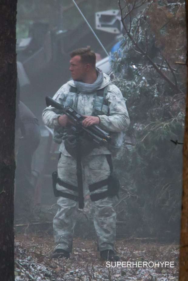 On the film set of Avengers: Age of Ultron