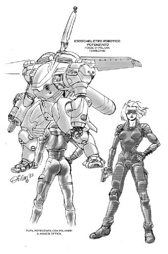Studi di Giancarlo Olivares per la serie