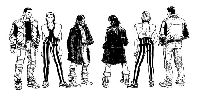 I tre protagonisti della serie: Helena, Swan e Colter