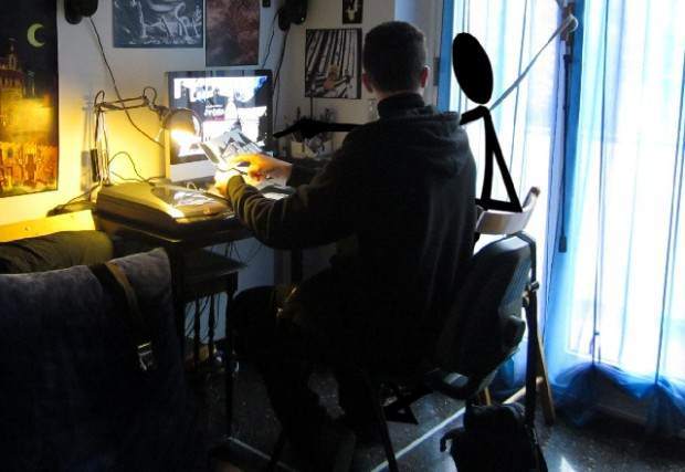 Nel mio studio con Sir Gore