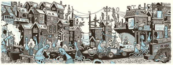 blue splash page