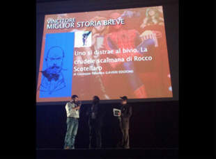 La premiazione di Giuseppe Palumbo al Napoli Comicon 2014