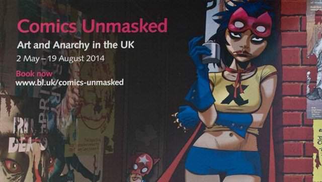 Comics unmasked british library review header