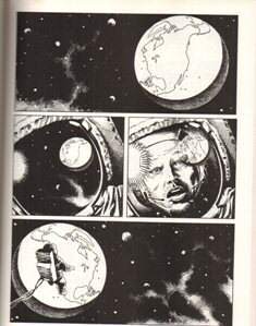 Tavola tratta da "Il lato oscuro della luna" disegni di Matteo Mosca