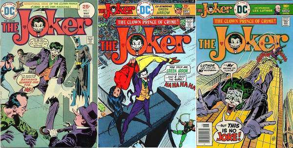 Alcune copertine della serie dei 1975-76 The Joker