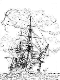 Tavola tratta da La grande fresque de la marine