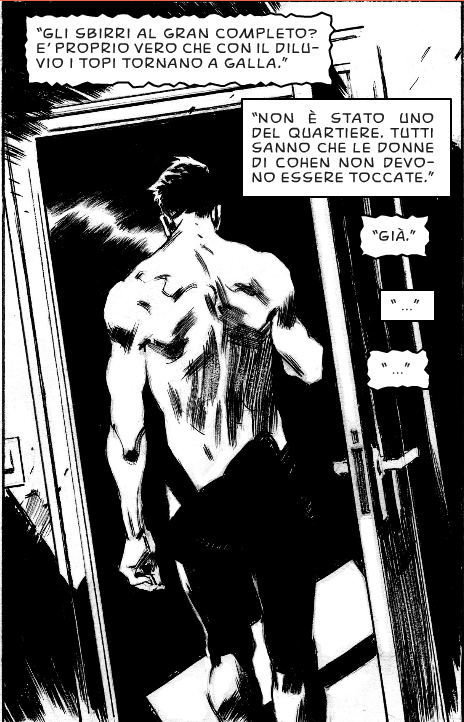Rusty Dogs #36. Matite di Raul Cestaro. Tavola 3.
