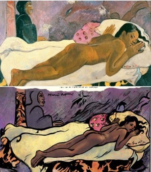 Gauguin e Pope a confronto.