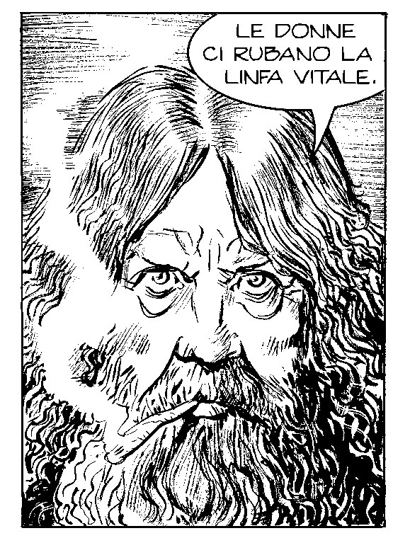 Drawing a line
Alan Moore, the creator of Watchmen.