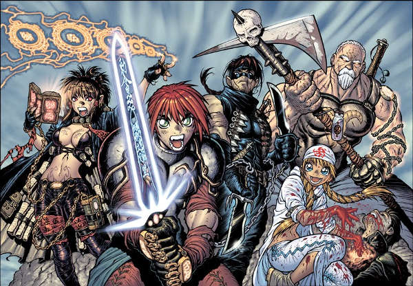 Illustrazione fantasy di Adam Warren, altro illustratore del movimento amerimanga