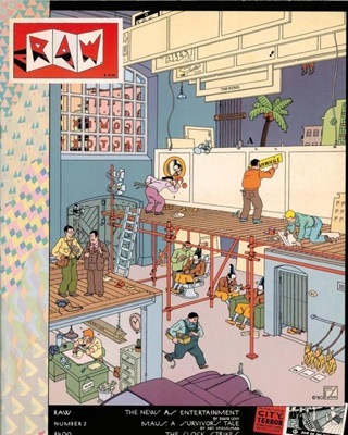 Joost Swarte, copertina per Raw, n.2, 1983.