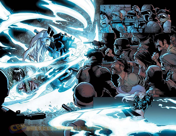 Tavola di Humberto Ramos & Edgar Delgado per Extraordinary X-Men #1