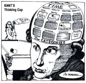 Kanti illustrato da Ralph Edney in Philosophy for Beginners - via Undermain blog