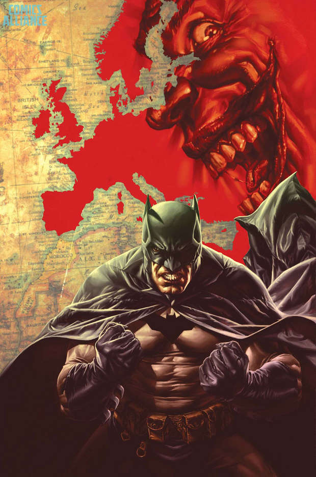 Variant cover del numero 1 di Batman: Europa di Lee Bermejo