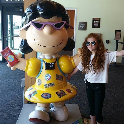 Francesca capaldi and lucy from peanuts movie