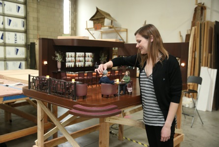 Caroline Kastelic sul set di "Anomalisa"