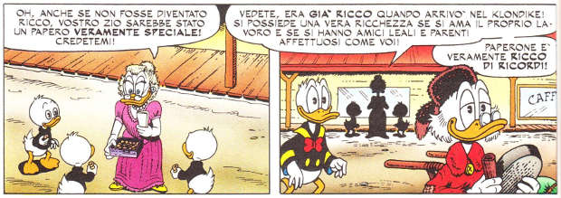 L'essenza di Paperone secondo Don Rosa, da L'ultima slitta per Dawson