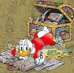 Paperone e il suo baule.