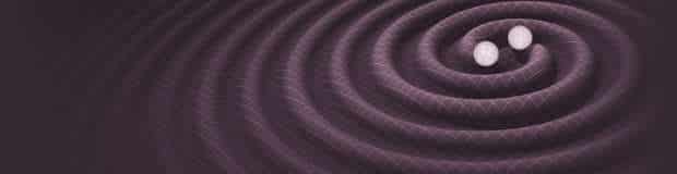 Interazione tra due buchi neri: rappresentazione artistica via LIGO